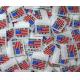 100 PCS WOVEN GARMENT SEWING LABELS, AMERICAN FLAG MADE IN U.S.A.