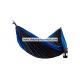 Durable Personal Portable Hammock Made From Parachute Material Triple Stitched Blue Charcoal