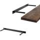 Brushing and Included Hardware Solid Steel Heavy Duty Floating Shelf Bracket