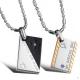 New Fashion Tagor Jewelry 316L Stainless Steel couple Pendant Necklace TYGN161