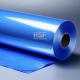 70 μm opaque blue MOPP silicone coated release, for food packaging, lamination,