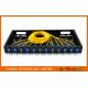 12 Port SC Complete Assembly Load Fiber Optic Patch Panel 19” ODF Black