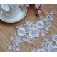 Apparel  Accessories Ivory  Embroidery  Cord Lace Applique for Bridal Dress