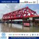 Structural System Steel Truss Bridge Long Life Railway Steel Bridge ODM