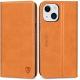 Leather wallet folding case Magnetic seal RFID blocking card slot holder Fully protected case compatible with iPhone 13