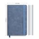 Reusable Soft Leather Notebook A5 Dotted 137mm Width Multi Colors