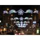 high quality Christmas Led street motif light with star across street decoration