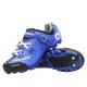 Auto Lock Blue Breathable Cycling Shoes Dirt Resistant Custom D-Iink Buckle