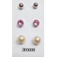 pearl stud earring set