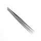 Durable Eyelash Extension Tweezers Silver Color Curve / Straight Type