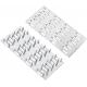 Silver White Wood Stud Roof Truss Timber Connectors Nail Flat Mending Plates