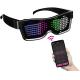 USB Rechargeable Programmable Led Glasses Text Graffiti Animation Music Rhythm Modes