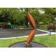 Rusty Corten Steel Metal Cactus Sculpture For Garden