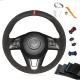 Hand Sewing Suede Steering Wheel Cover for Mazda 2 3 Axela 6 Atenza CX-3 CX3 CX-5 CX5 2013 2014 2015 2016 2017