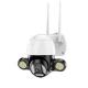 3MP Outdoor Floodlight Security Camera , IP66 Night Vision Waterproof Camera