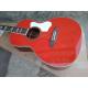 Customize guitar professional OOO28 solid maroon color guitar grand 6 string acoustic guitar