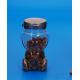 Reusable Clear Plastic Jars Special Shape With Customized Color Cover