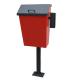 Rectangular Dog Waste Bin , Surface Mounted Pet Waste Trash Can ODM