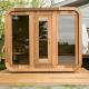 Hemlock Outdoor Dry Sauna With Adjustable Ventilation System Bluetooth Music Tempered Glass Door