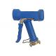 Adjustable Brass Blue Washing Gun High Reliability For Hot Water Cleaning with Claw-lock Coupling