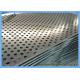 Thick Square Hole Perforated Sheet Metal Hot Dipped Galvanized 1.5mm Thickness