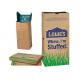 Kraft Paper 20kg Custom Printed Lawn Leaf Bags Garden Waste Sacks