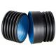 1.6Mpa Black Double Wall PE Pipe Fittings HDPE Light Weight