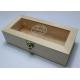 Acrylic Top Lid Handmade Wooden Boxes Handmade Style Bamboo Wood Material