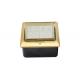 RJ45 Floor Monument Receptacle Golden Panel Spring - Up With Double Data / Telephone Socket