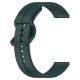 Silicone 22mm 20mm Watch Band Strap Flat Head Groove Quick Release