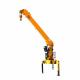 Mini 3 Ton Truck Mounted Crane 1500 Kg Weight With Hydraulic Pump Straight Boom