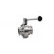 1.4301 1.4404 Butterfly Stainless Steel Valves Cracking Resistance For Piping System