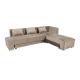 Foam Plastic Legs Linen Fabric Sofa Living Furniture Sets 1870X1720X430mm Lying Bed