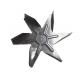 150mm Diameter Fireplace Fan 6 Blades Stainless Steel For Oven Stove