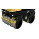 YL102C 0.86t 40Hz Double Drum Walk Behind Roller Road Construction Equipment