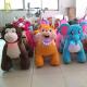 Hansel   coin operated children rides plush toys stuffed animals on wheels for shopping centers