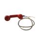 Industrial Telephone Spare Parts Red Rugged Handset with Armored Cord