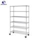 Kitchen White Metal Wire Shelving On Wheels 36 X 14 X 54 36 X 18 X 60