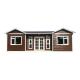 Steel Door Mobile House Modular Home Prefab Container With Glass Curtain Wall