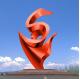 Large Contemporary Outdoor Abstract Decorative Metal Hotel Sculpture