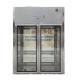 double door pass box cargo access air shower pass box for food processing industry led electronics factories