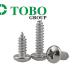 DIN7983 SS304 Oval Head Self Tapping Screws M3.5 M4.2 Stainless Steel 304 Head For Sheet Met