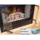 Clear Tempered Glass Fireplace Glass Door