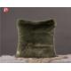 Square thick and soft pile 100% animal-free double sided faux fur fuzzy cozy throw pillow covers set