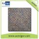 Wooden mosaic wall tiles with uneven surface and 3D effect for decoration