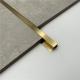 Gold Decorative Mirror Polished Shiny Interior Marble Inlay U Shape Edge Stainless Steel Tile Trim Lines Strip
