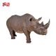 Life-Size Bronze Rhinoceros Statue Custom Metal Animal Sculpture for Customer Size