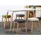 Beech Wood Legs Modern Dressing Stool , Fabric Dressing Table Stool