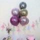 Metallic Thick Pearly Helium Party Balloons Sliver Colors For Party Decoration