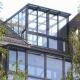 Transparent Glass House Modern Design  With Aluminum Alloy Frame